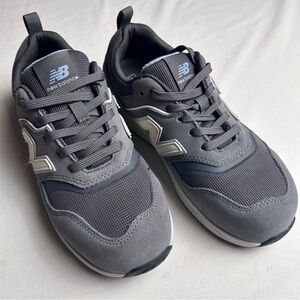 New Balance steel toe charcoal and Blue Sneakers Slip Resistant work